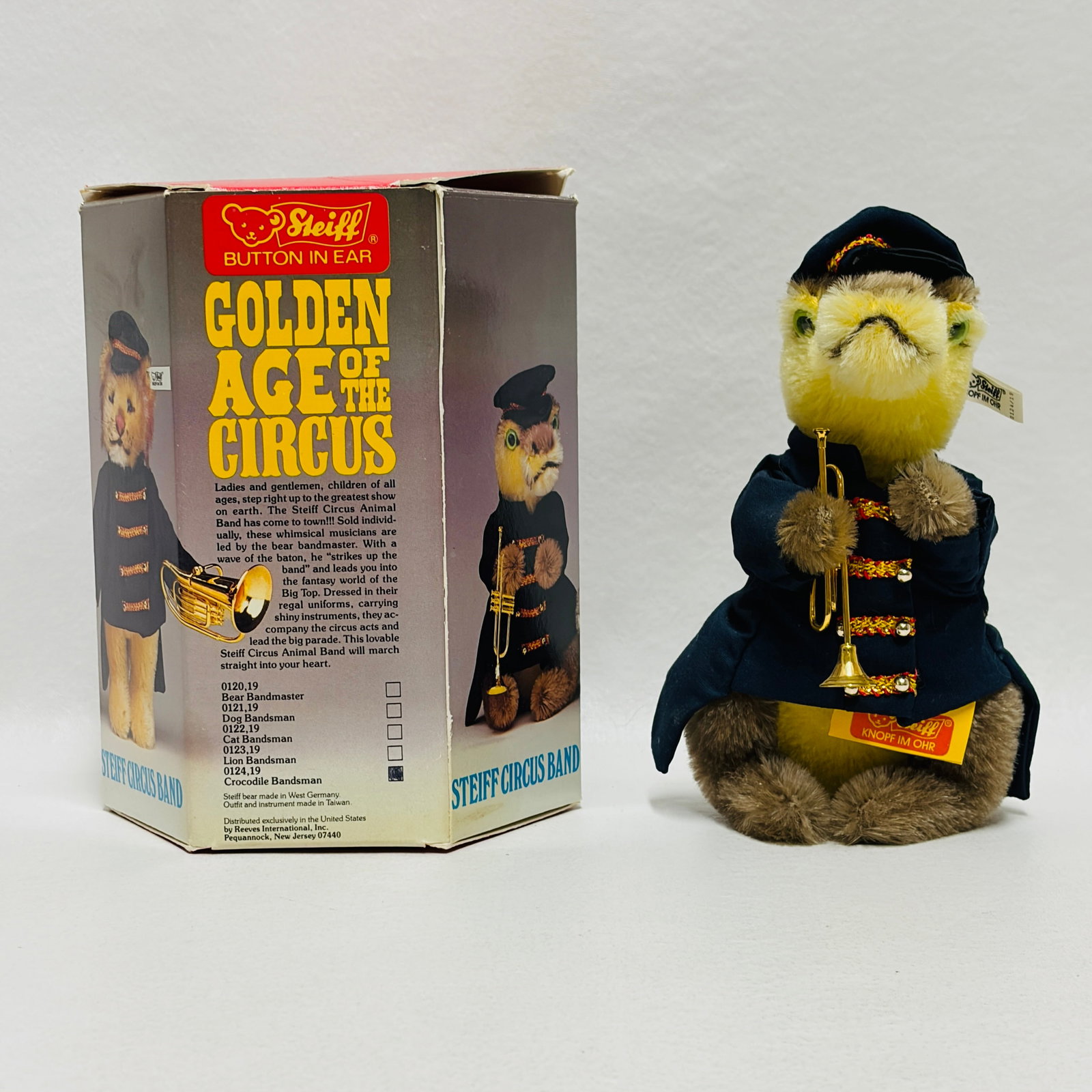 Steiff Golden Age of the Circus with Mohair Crocodile Bandsman, LE (1 of 10)