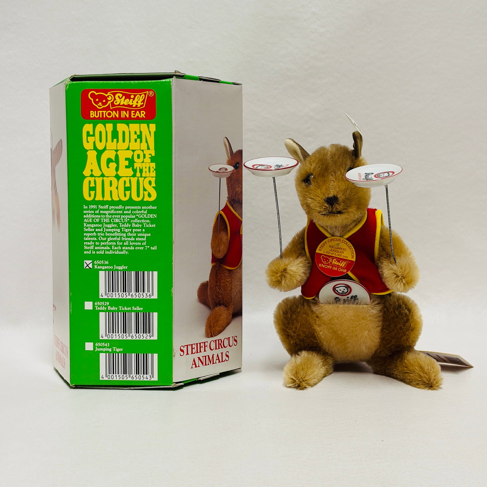 Steiff Golden Age of the Circus with Mohair Kangaroo Juggler, LE (1 of 11)