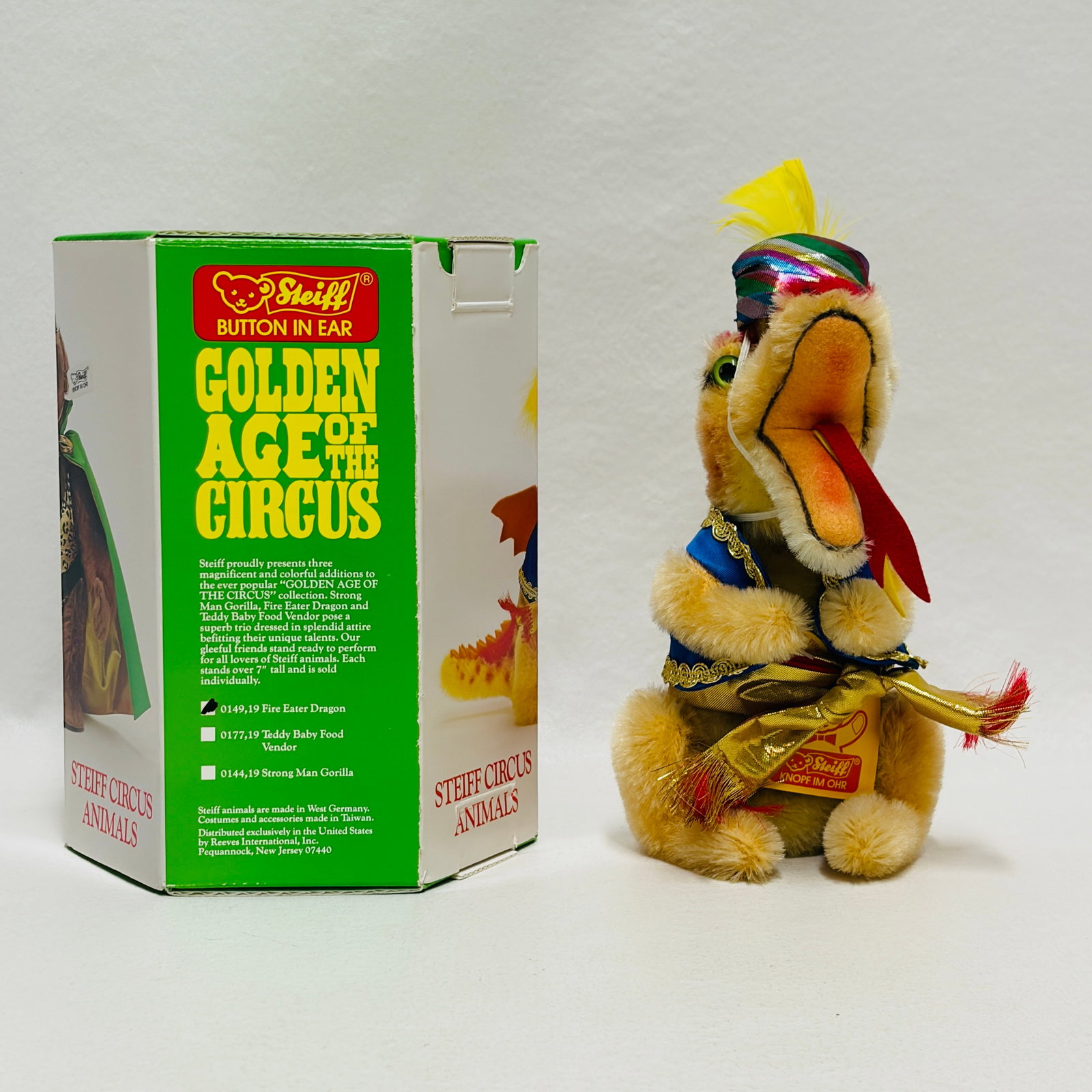 Steiff Golden Age of the Circus with Mohair Fire Eater Dragon (1 of 10)