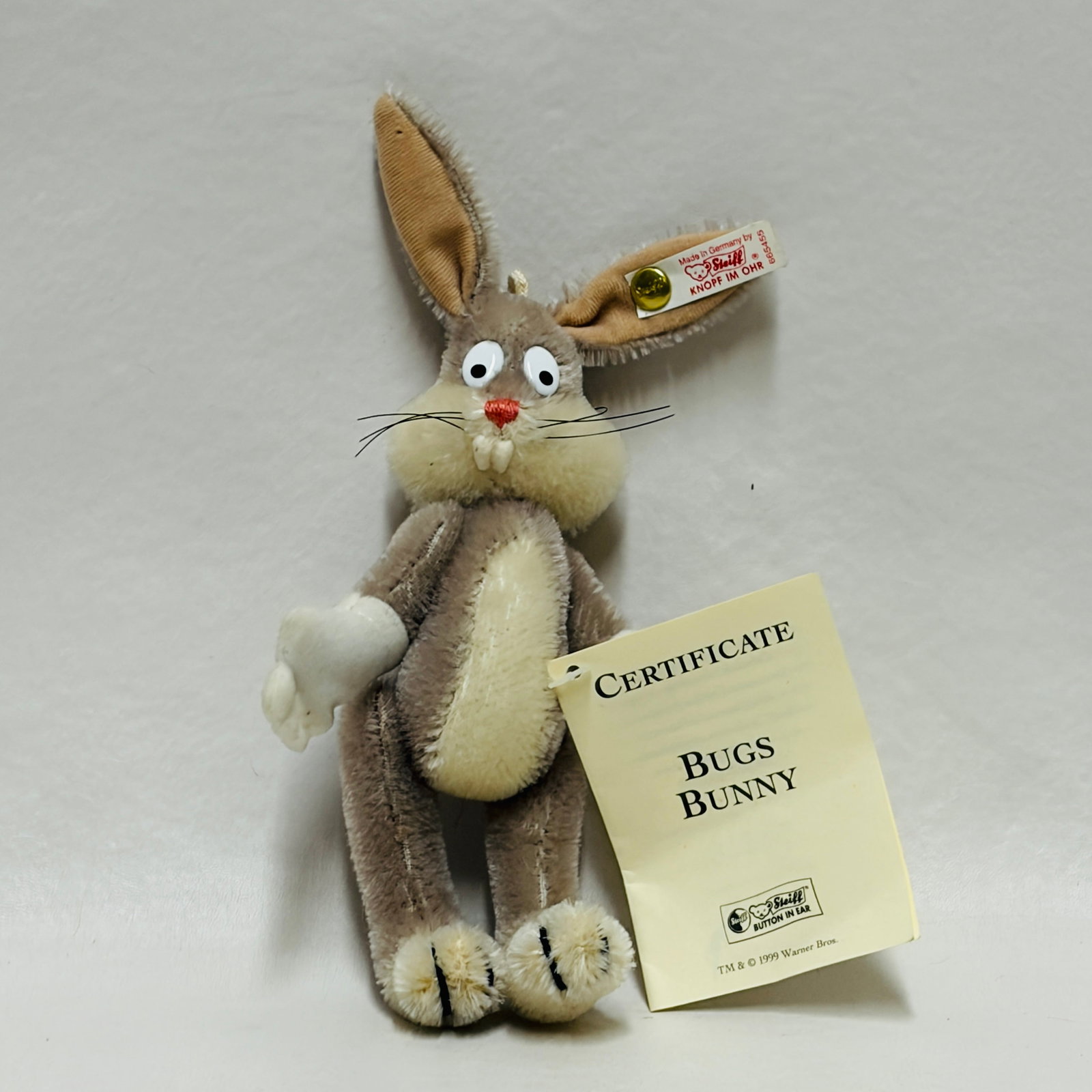 Steiff Bugs Bunny Mohair Christmas Ornament (1 of 6)