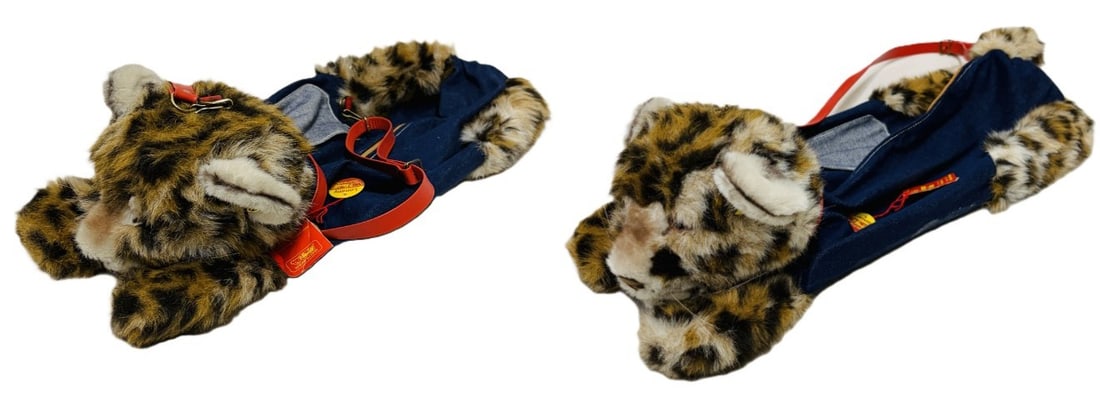 Two Steiff Lommy the Leopard Backpacks or Purses (1 of 14)