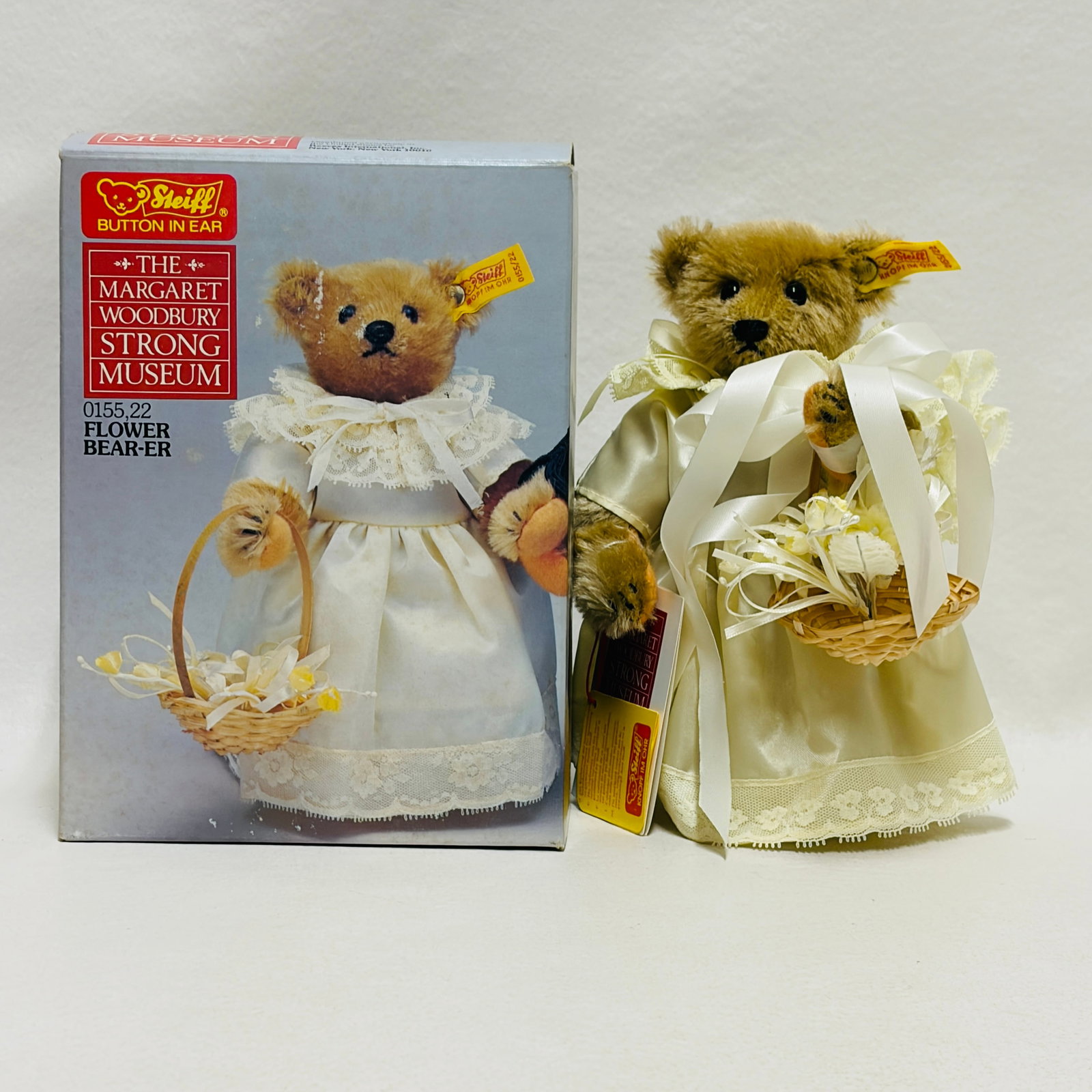 Steiff Flower Bear-er Teddy Bear, Margaret Woodbury Strong Museum (1 of 11)