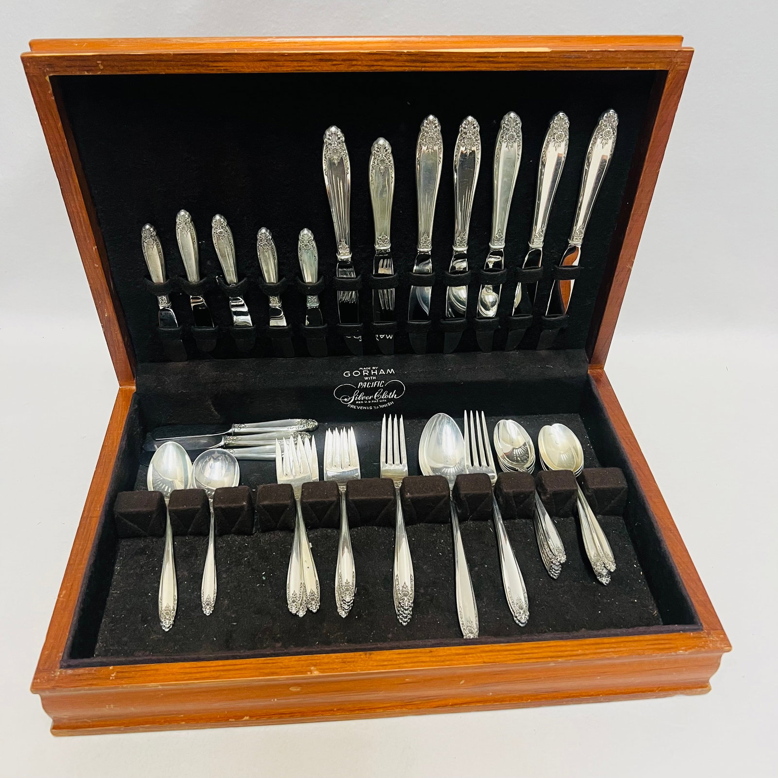 International Sterling Prelude Pattern Silver Flatware Service Grouping (1 of 9)