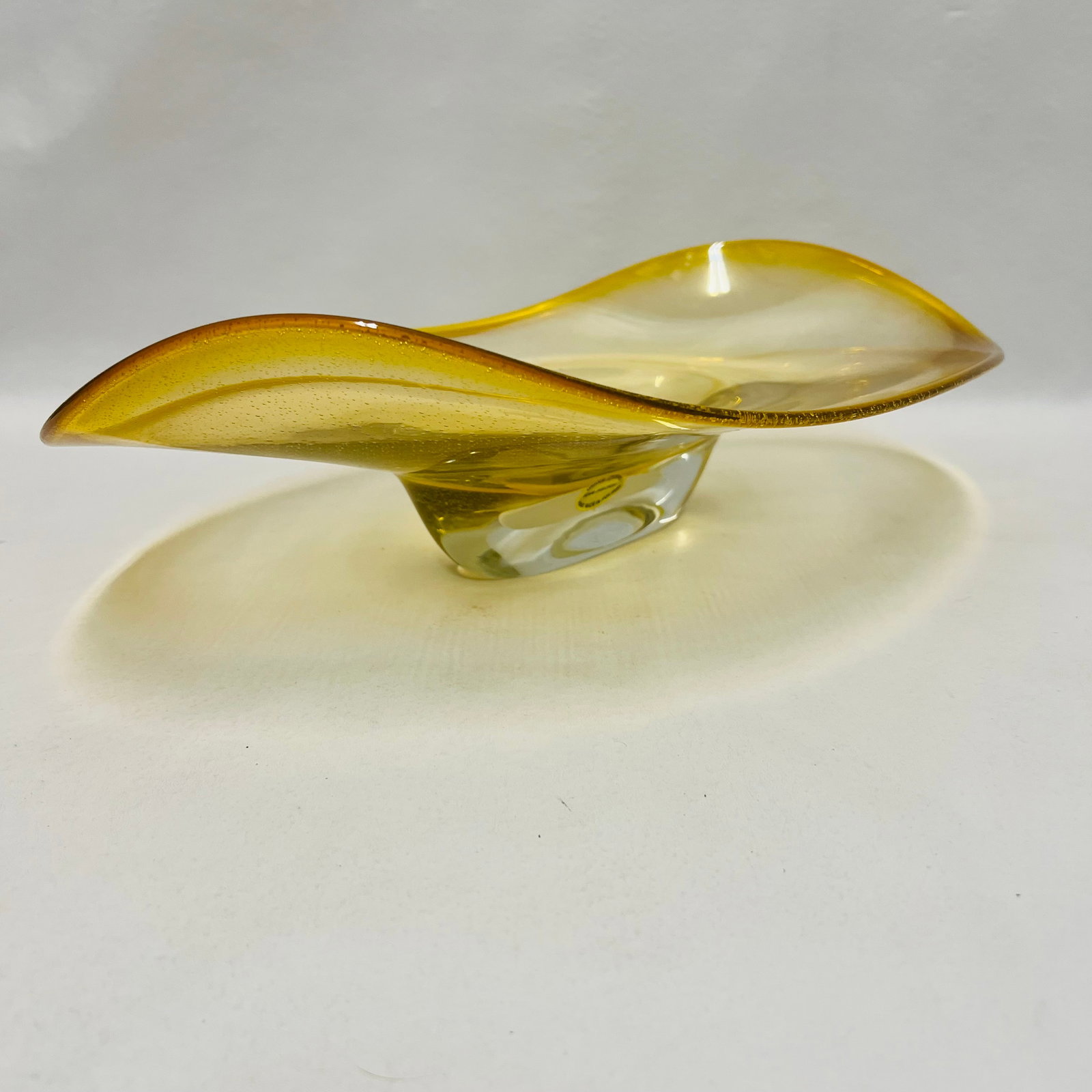 Adam Jablonski Signed Art Glass Elongated Centerpiece Bowl Platter (1 of 6)