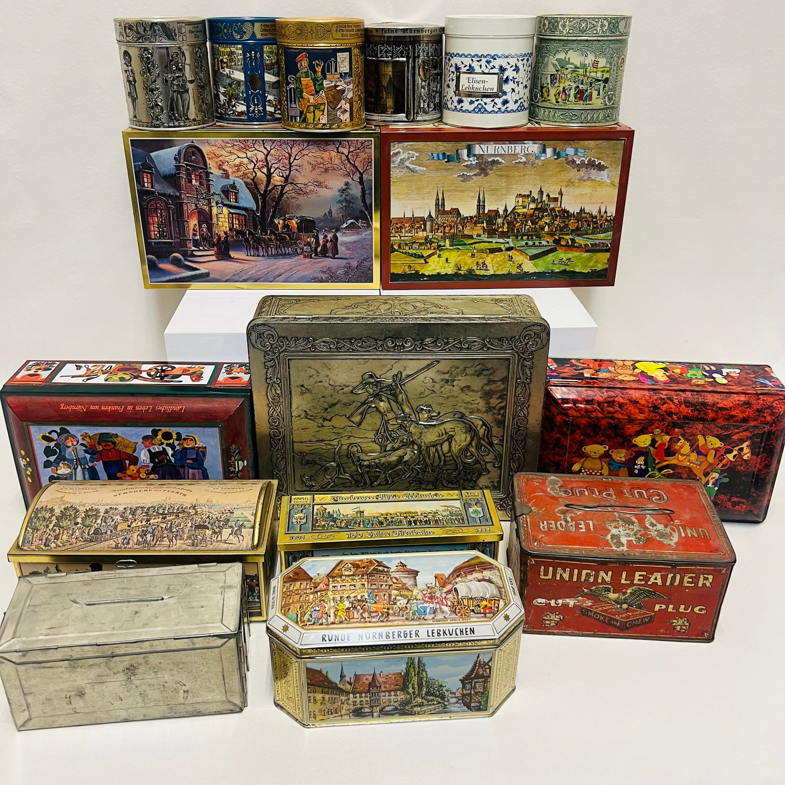 Vintage German and American Advertising Tin Collection (1 of 6)