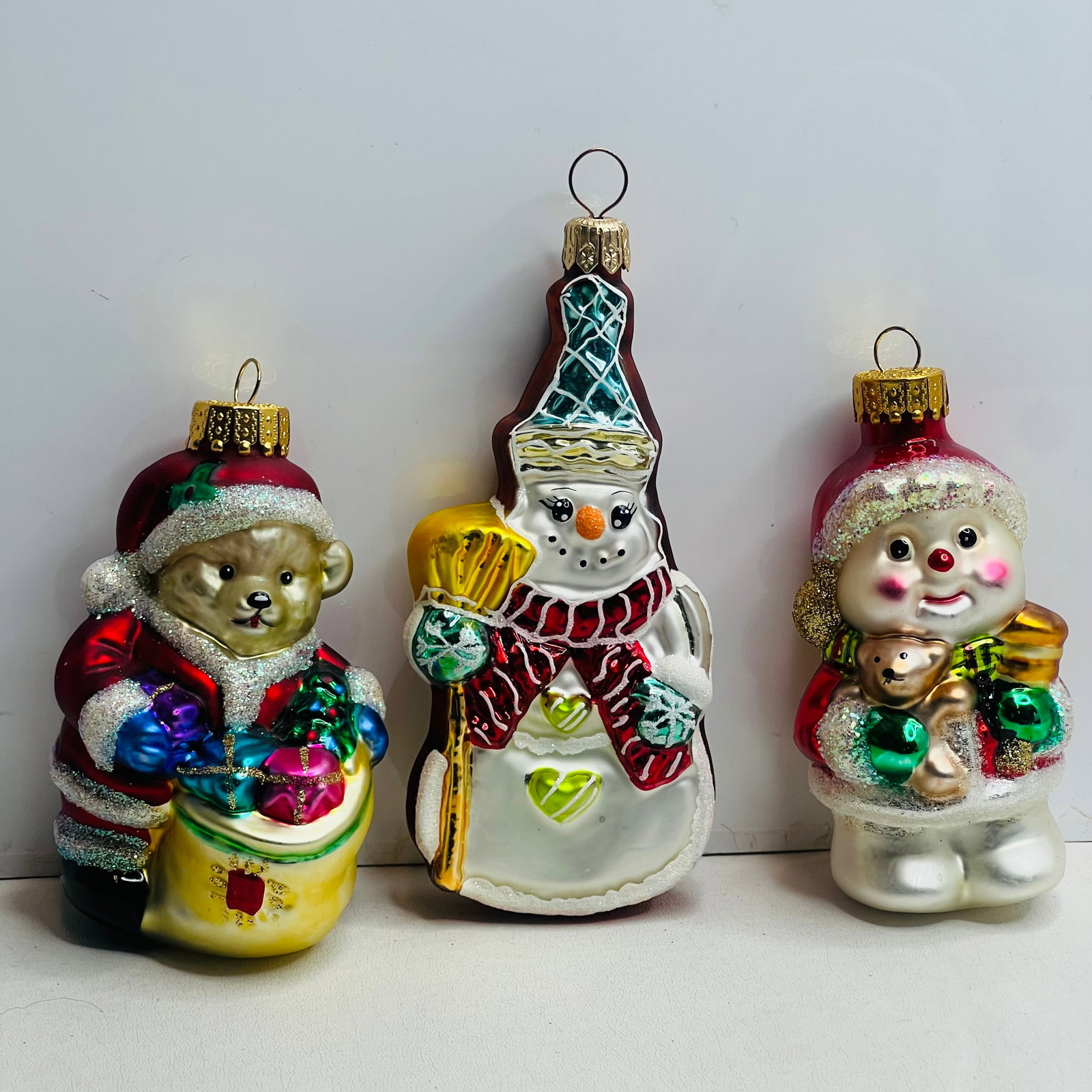 Christopher Radko Ornament Cookie Cut Frosty with other ornaments: Christopher Radko Ornament Cookie Cut Frosty with other ornaments
