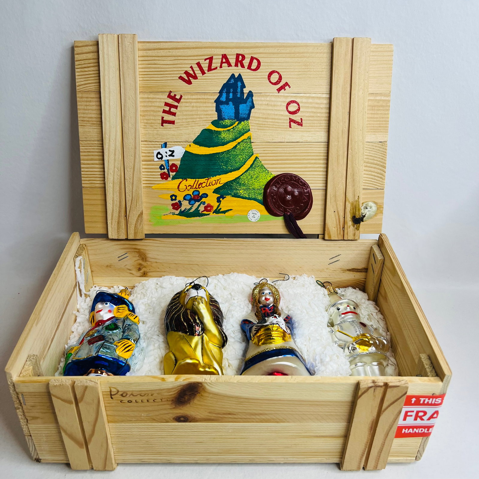 Kurt Adler Polonaise Wizard of Oz Glass Ornaments Set (1 of 4)