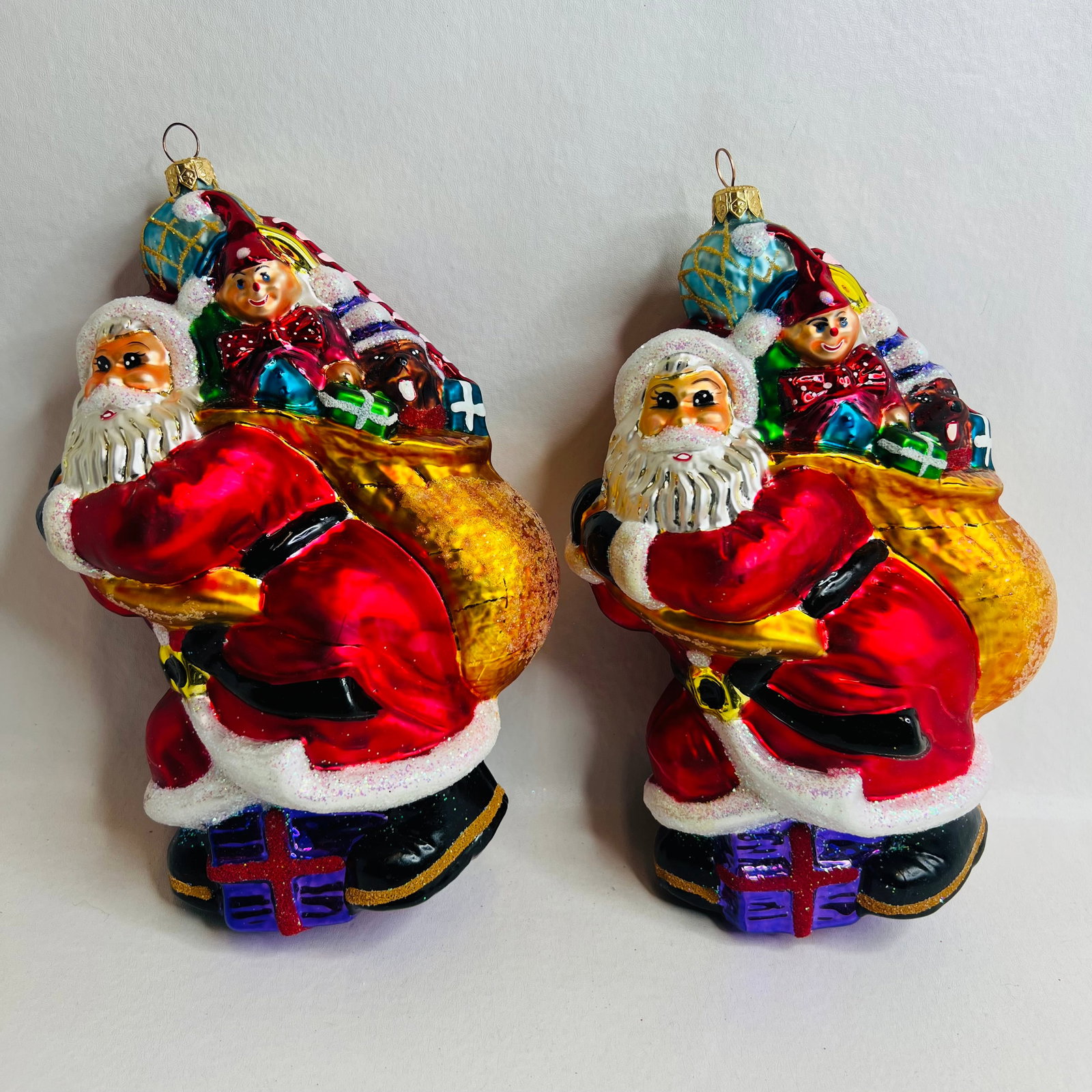 Two Christopher Radko Big Nick Ornaments: Two Christopher Radko Big Nick Ornaments