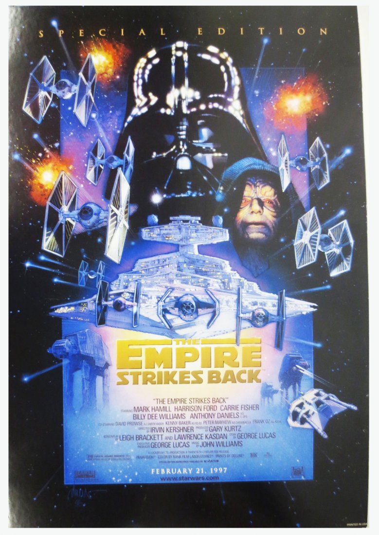 Star Wars 1997 Special Edition Poster "The Empire: 40x27, Mounted on foam core, Version C, one sheet