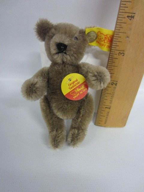 Steiff improv. Jointed Teddy Bear, West Germany - II,: Steiff improv. Jointed Teddy Bear, West Germany - II, gray brown