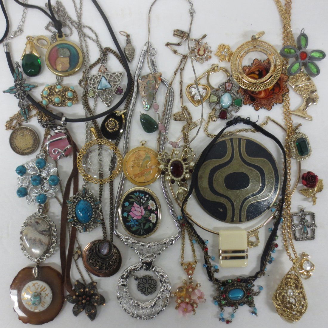 Jewelry -Roslyn Hoffman copper, enamel, Raquel: Jewelry -Roslyn Hoffman copper, enamel, Raquel