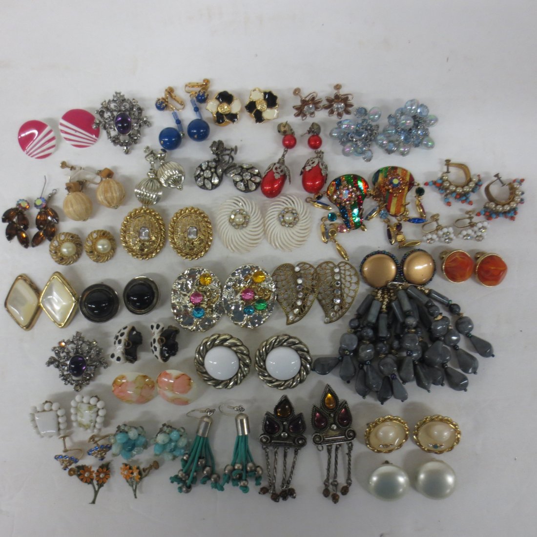 Jewelry -Earrings - Vendome, Kramer, W. Germany: Jewelry -Earrings - Vendome, Kramer, W. Germany, over 50 pairs, some missing backs (see pictures)