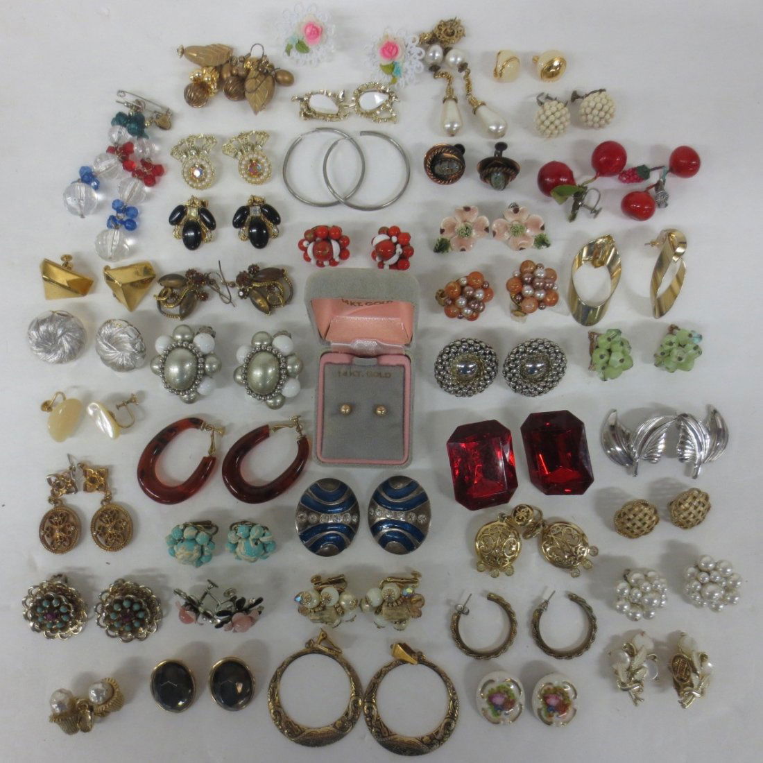 Jewelry -Earrings -14K studs, Vendome, Coro, Trifari,: Jewelry -Earrings -14K studs, Vendome, Coro, Trifari, Napier, Sarah Coventry