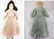 Two (2) antique paper mache dolls