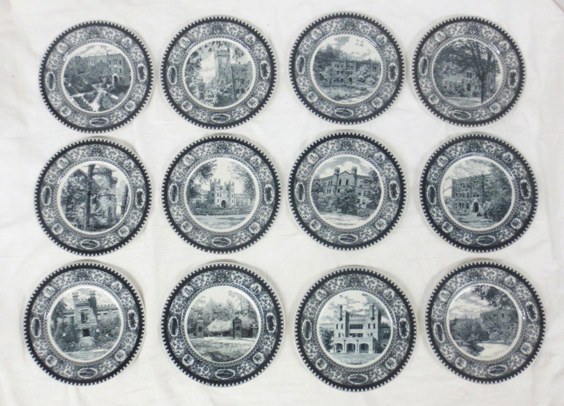 Black and White Transferware, Culver Military Acad. (1 of 5)