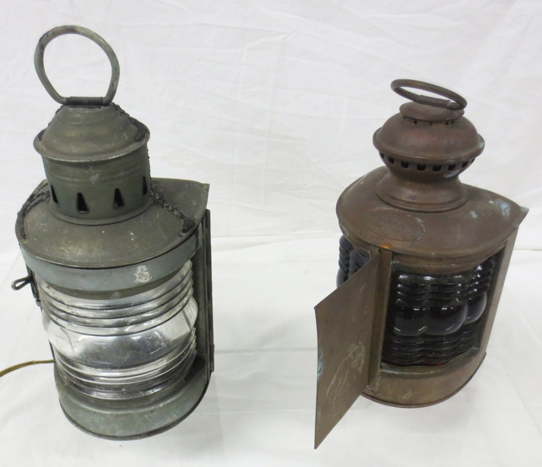 Two (2) 19th century Ship's Lanterns (1 of 3)