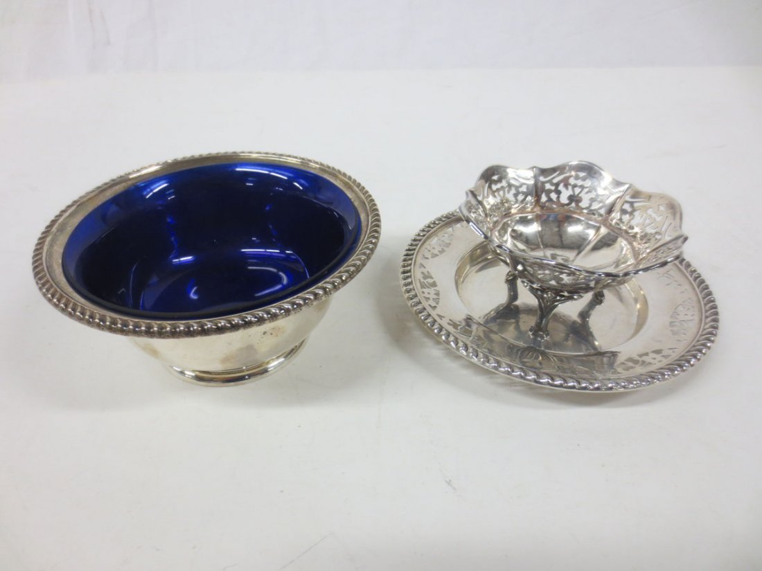261.2gms Birks Sterling bowl, underplate & nut dish (1 of 4)
