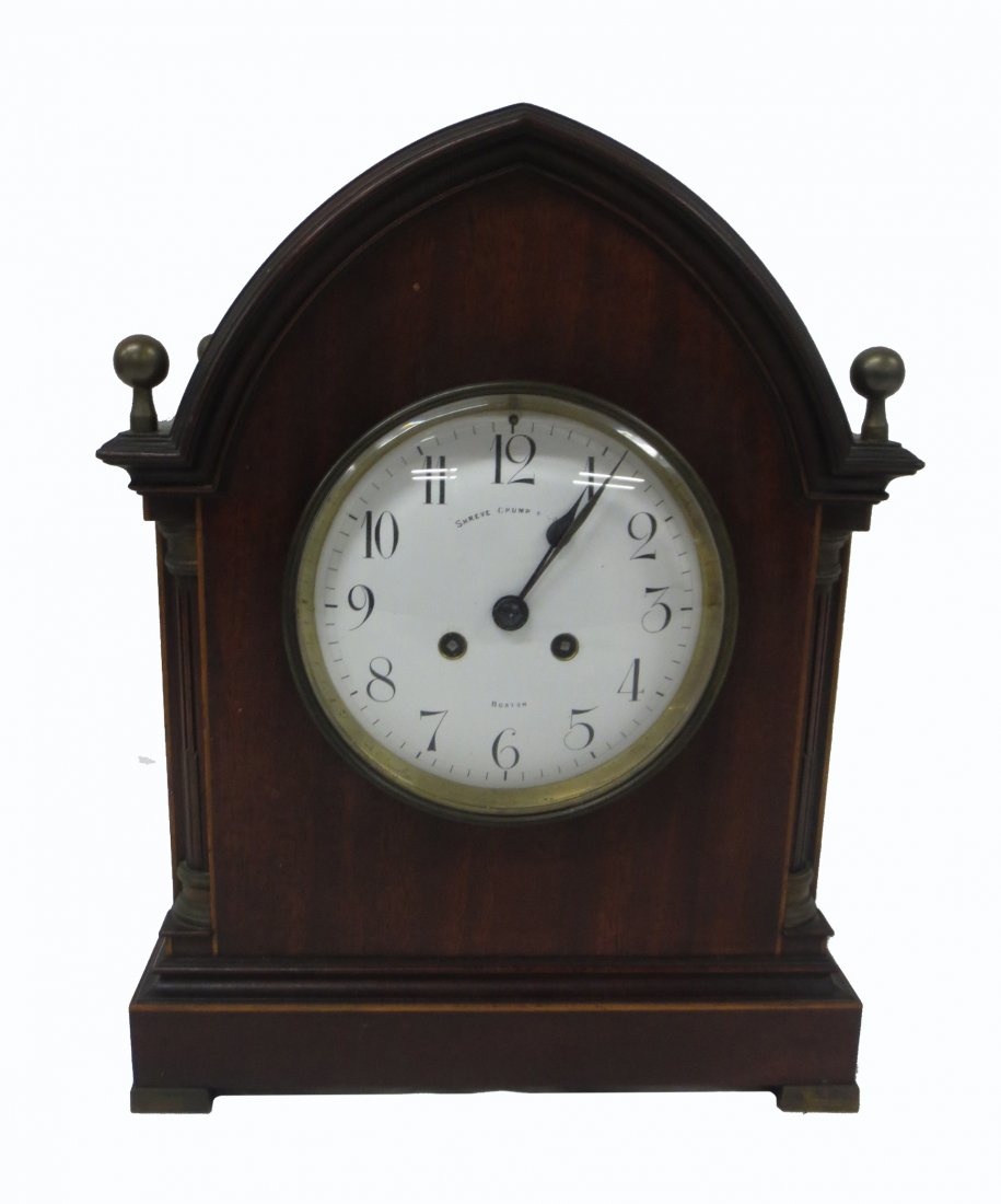 Edwardian mantle clock, Made in France, Shreve Crump
