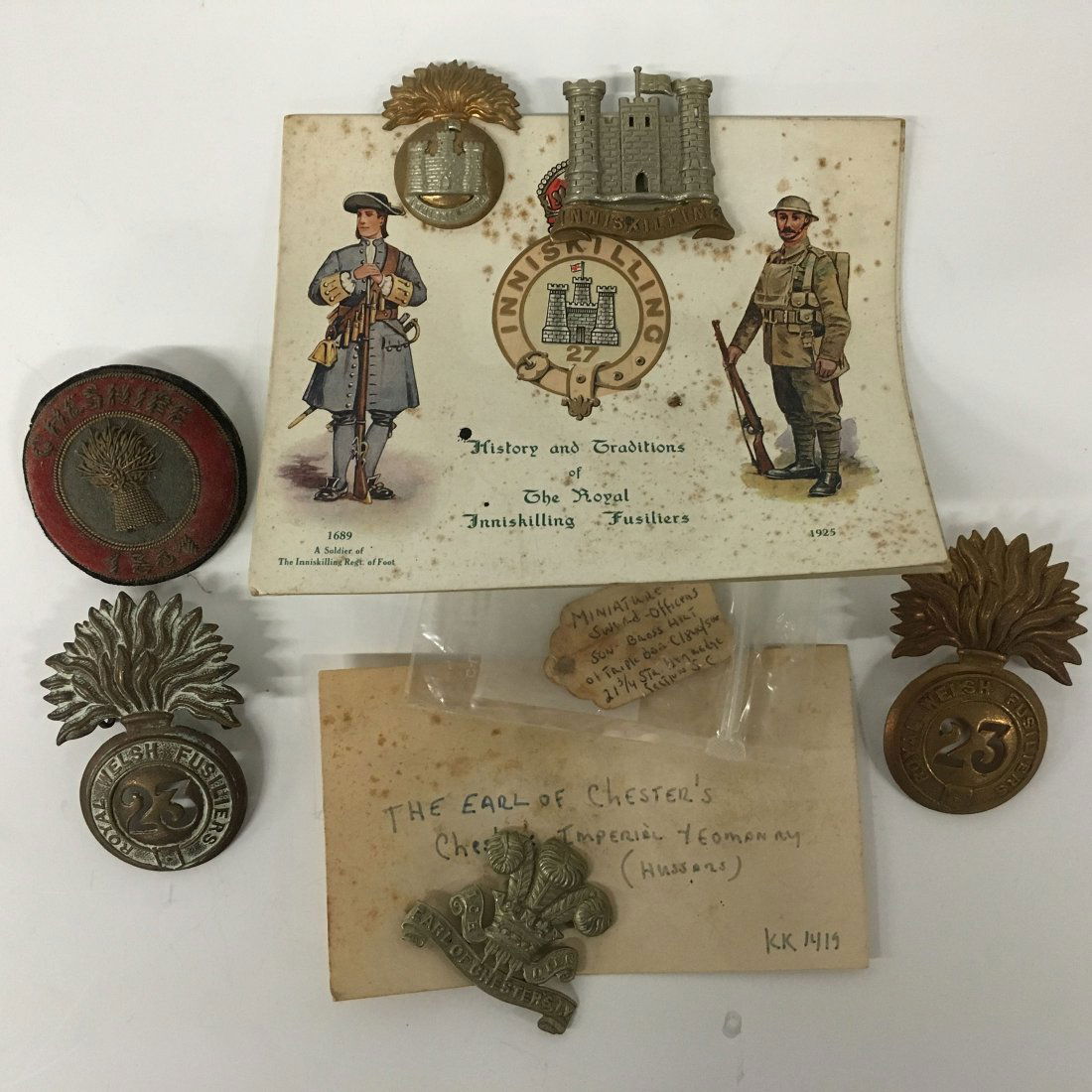 Military pins medals, Royal Welch Fusiliers (1 of 5)