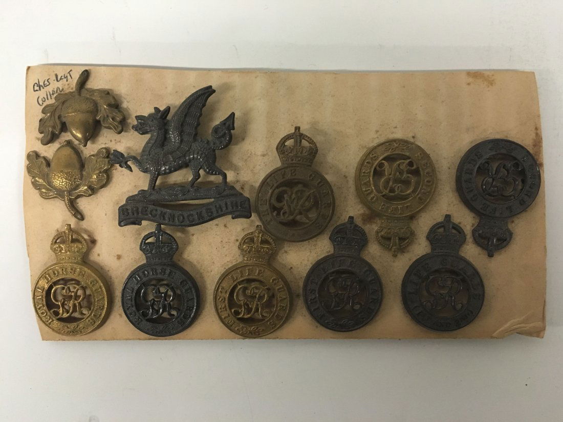 Military Pins Brecknockshire, 1st Life Guard, Cheshire (1 of 3)