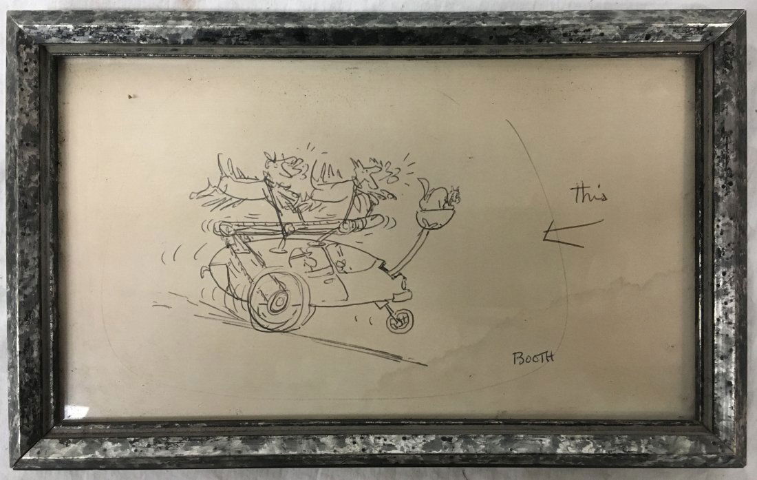GEORGE BOOTH (American, 1926-),  Illustration, Signed (1 of 4)