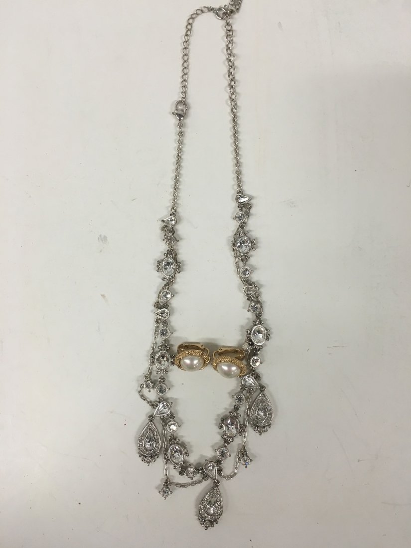 Christian Dior earrings with Anne Klein Crystal (1 of 3)