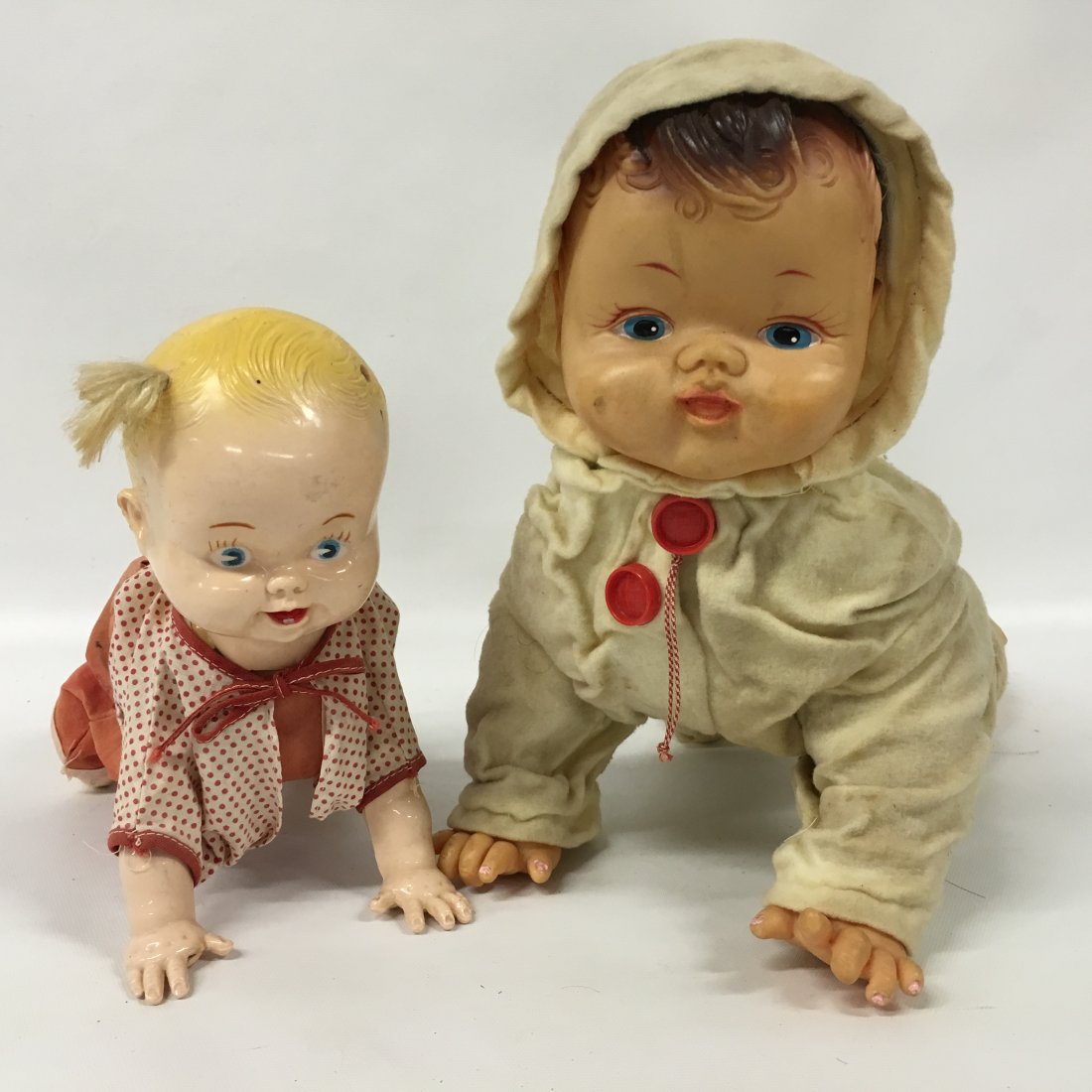 Two (2) Mechanical crawling wind up Dolls (1 of 10)