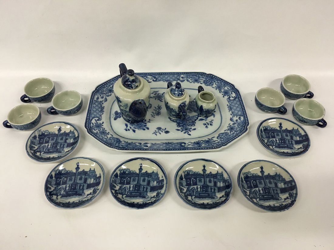 Child size Blue Willow miniature Tea Set (1 of 6)
