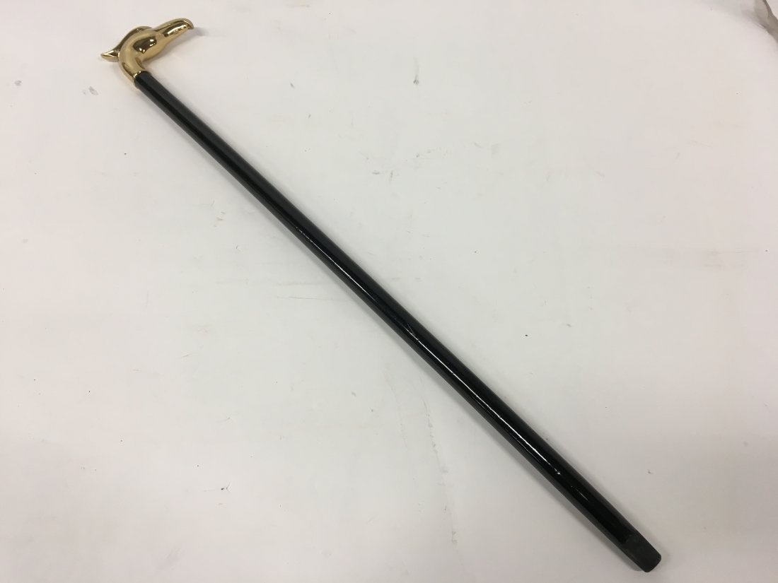 Brass Eagle Handle walking stick (1 of 4)