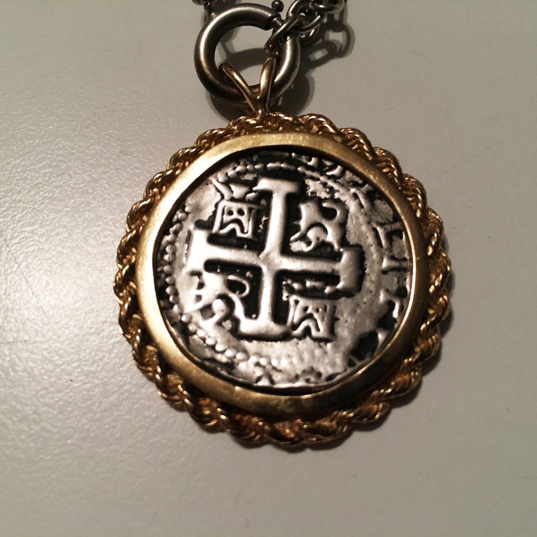 Atocha 1627 shipwreck silver and gold coin pendant (1 of 3)