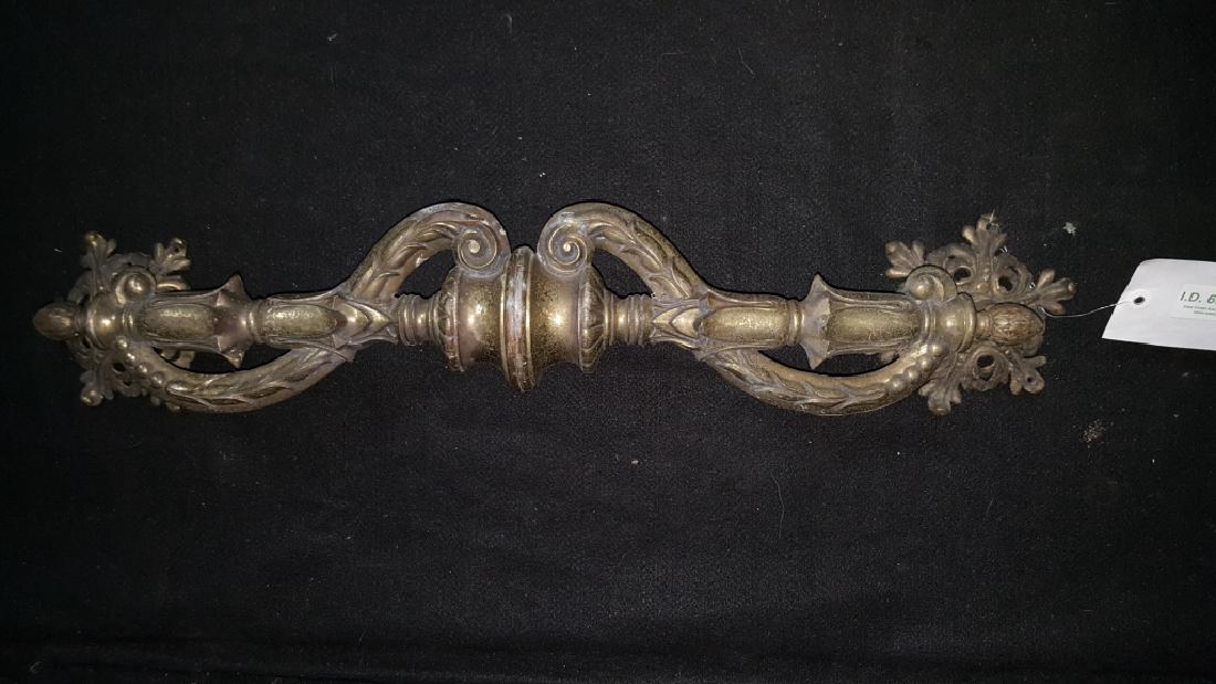 Large Bronze Victorian Style Door Pull (1 of 2)