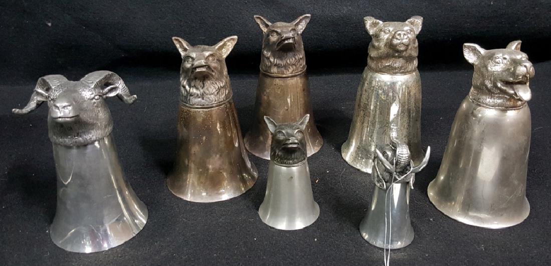 Pewter & Silver Plated Stirrup Cups (1 of 2)