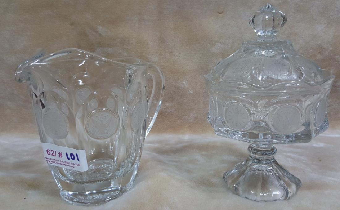 Fostoria Coin Dot; Liberty Torch / American Eagle (1 of 2)