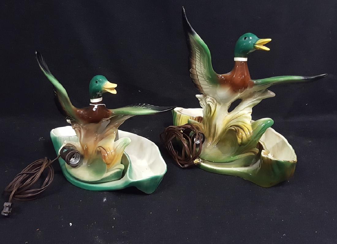 Lane & Co Pair of Duck Lamp / Bowls (1 of 4)