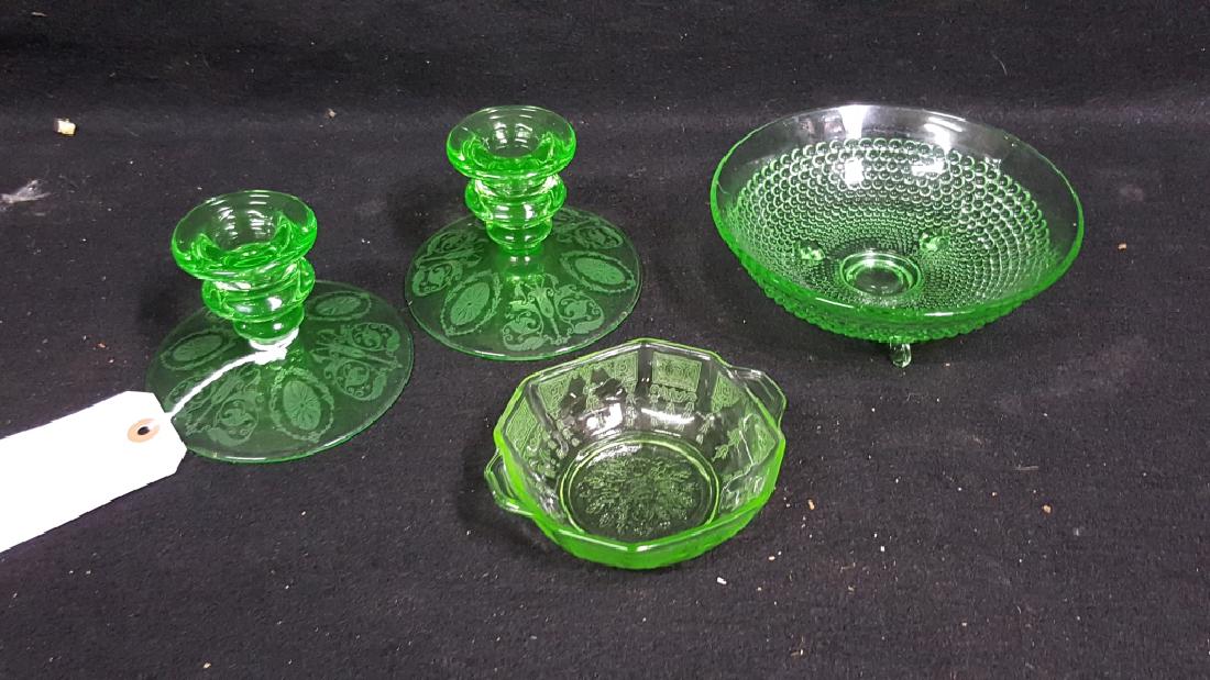 Etched Glass Candlesticks & Textured Bowls (1 of 1)