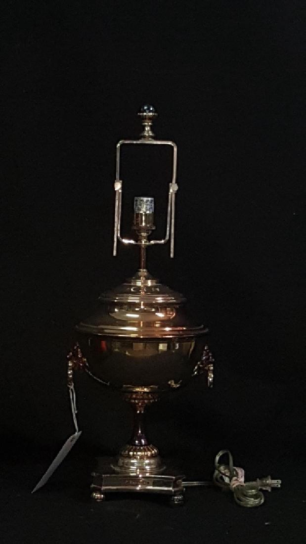 Ralph Lauren Silver Plated Samovar Lamp (1 of 2)