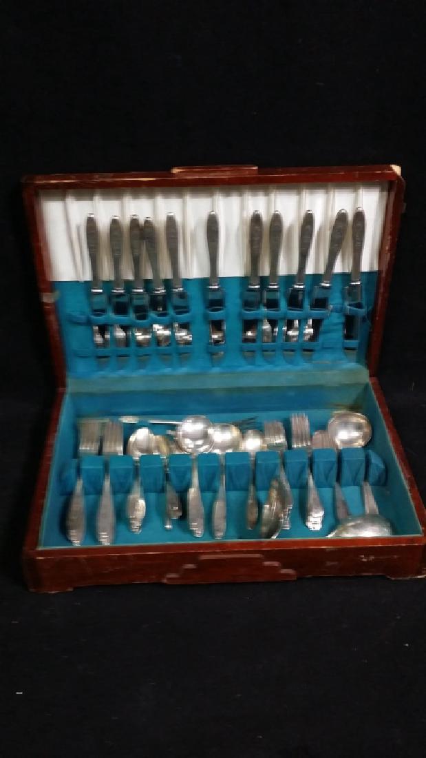 Set of Community Plate Silverware in Box (1 of 1)