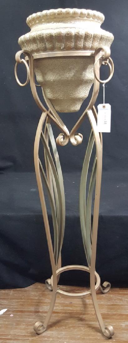 61" Painted Iron Plant Stand (1 of 2)