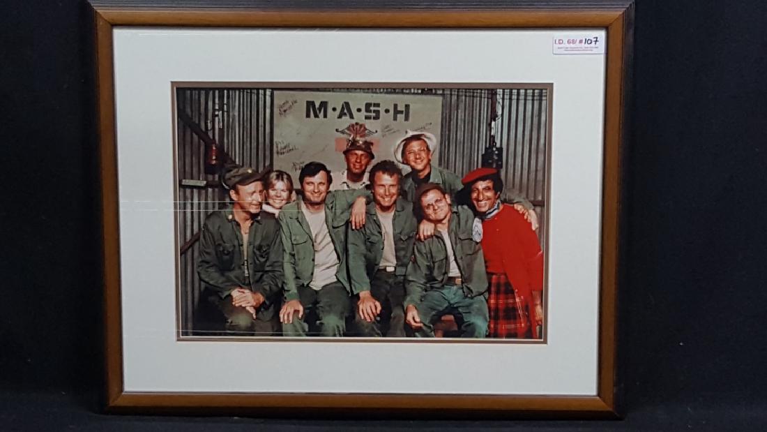 Large Framed Color Photograph of the M*A*S*H Cast (1 of 2)