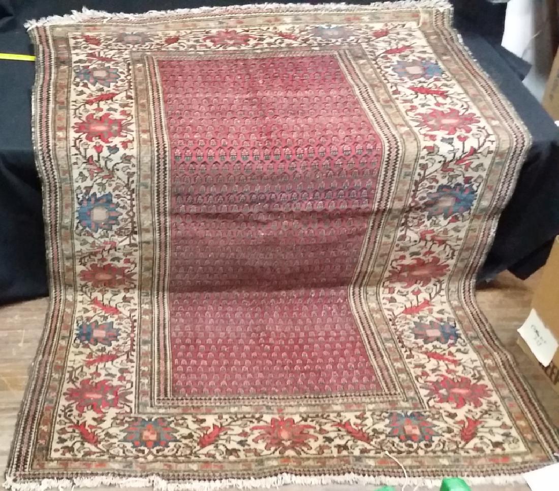 An Antique Hamadan Oriental Rug / Carpet (1 of 2)