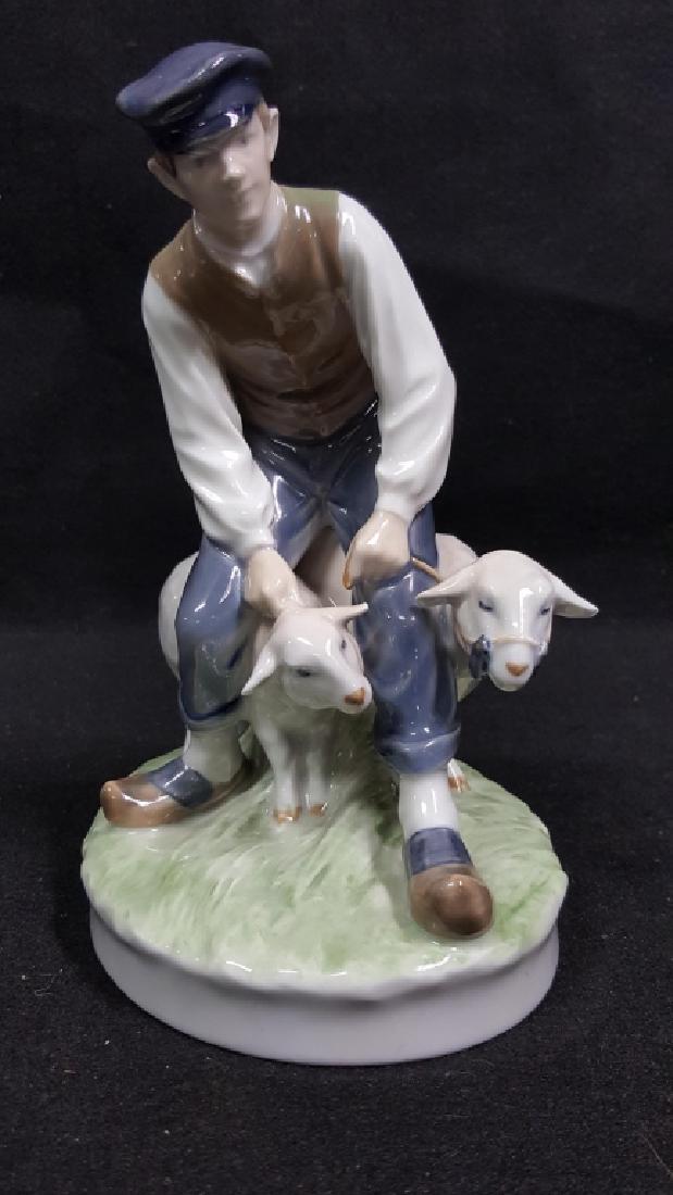 Royal Copenhagen Man With Sheep Figure (1 of 3)