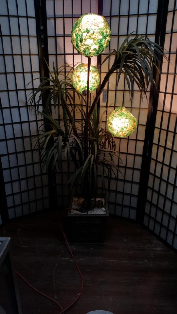 MCM Spaghetti Spun Lucite Palm Tree Floor Lamp (1 of 4)