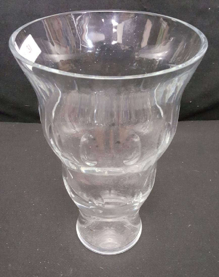 Very Large John Rocha Waterford Vase: 13 7/8" x 9 1/8" at the top. Signed on base "John Rocha / Waterford".