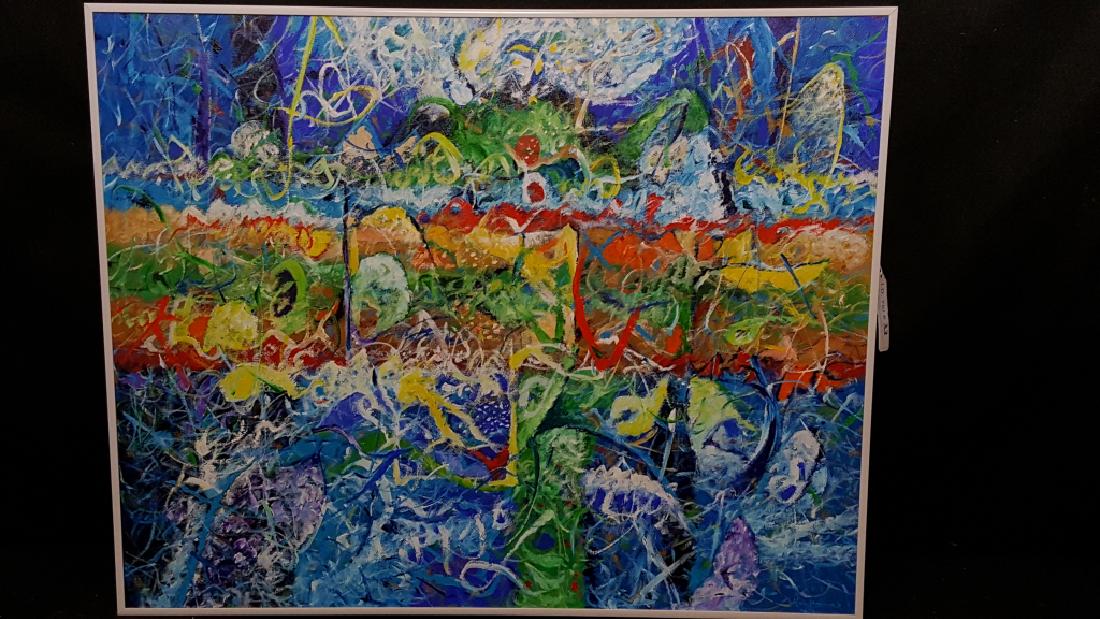 Modern Abstract Oil on Canvas (1 of 5)