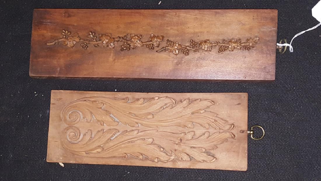 (2) Early 19thC Carved Architectural Wooden Molds (1 of 2)