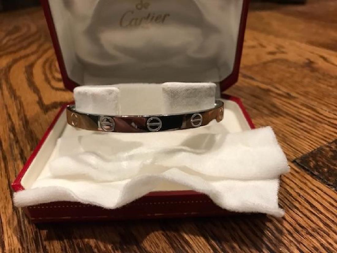 18k White Gold Cartier Love Bracelet