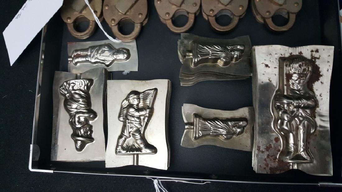 (21)Vintage Metal Candy, Lollipop, Chocolate Molds (1 of 5)