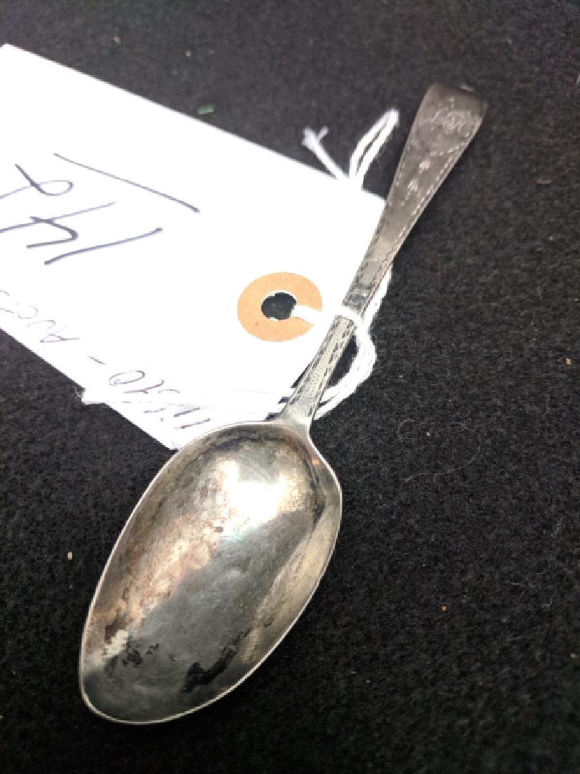 Antique Irish Sterling Silver Tea Spoon (1 of 2)