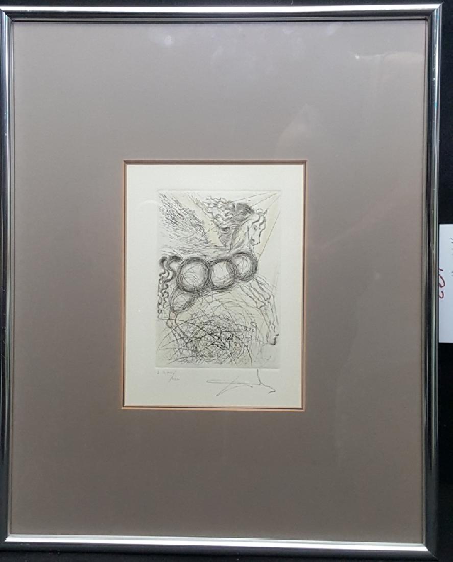 Salvador Dali Framed Print Pegasus Signed (1 of 5)