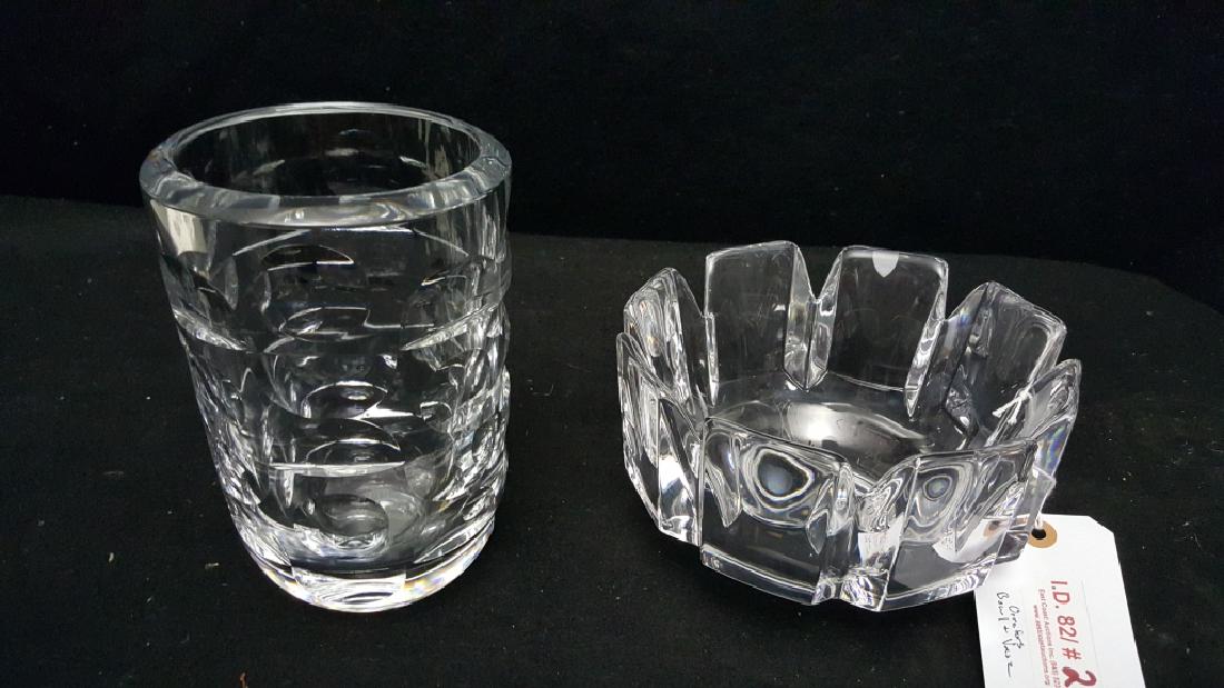 Modern Signed Orrefors Vase and Bowl (1 of 4)